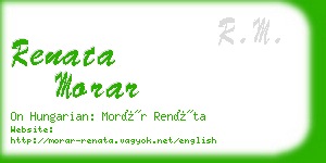 renata morar business card